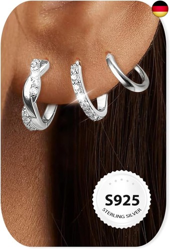 Paar ohrringe silber - ohrringe, 925