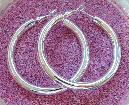 925 silber xxl - creolen, mm