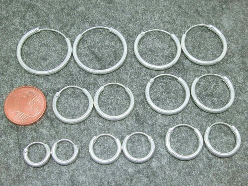 Paar creolen 925 echt silber - creolen,