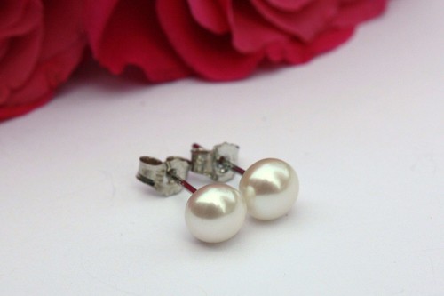 6mm 10mm weiß echte zucht - weiß,