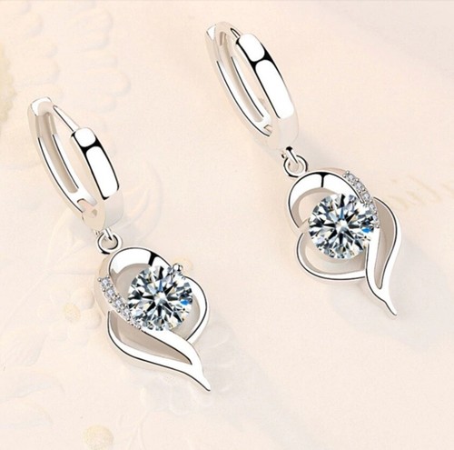 Damen ohrringe herzen - ohrringe, geschenk