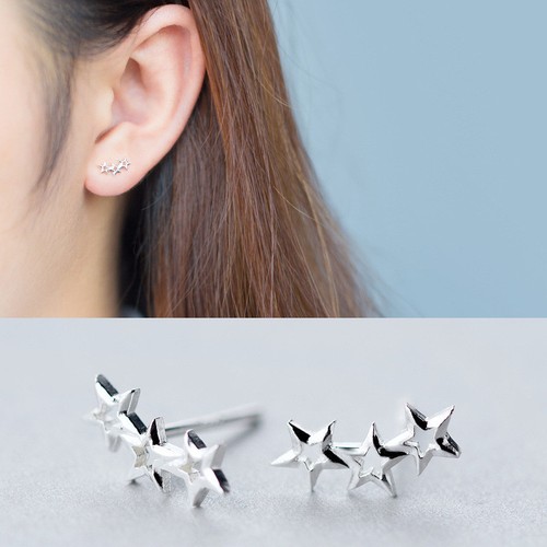 Ohrstecker sterne sterling - ohrstecker,