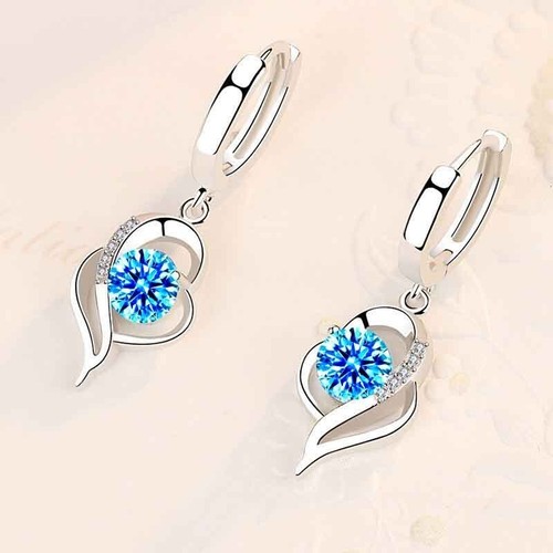 Damen ohrringe herz 925 - herz,