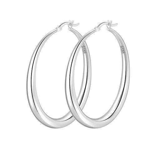 Stylische creolen 925 - stylische, sterling