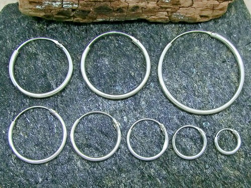 Creolen stück 925 silber - 2,