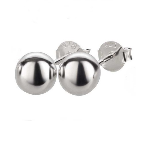 Ohrringe kugel 925 silber - ohrringe,