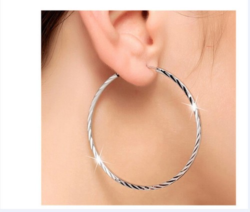 925 silber ohrringe runde - ,
