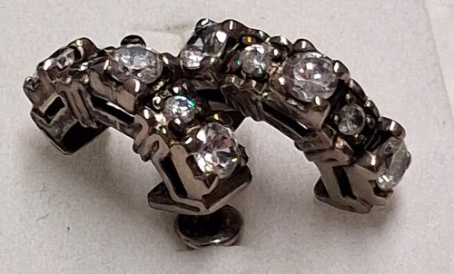 Massive halbcreolen 925 - 925, silber